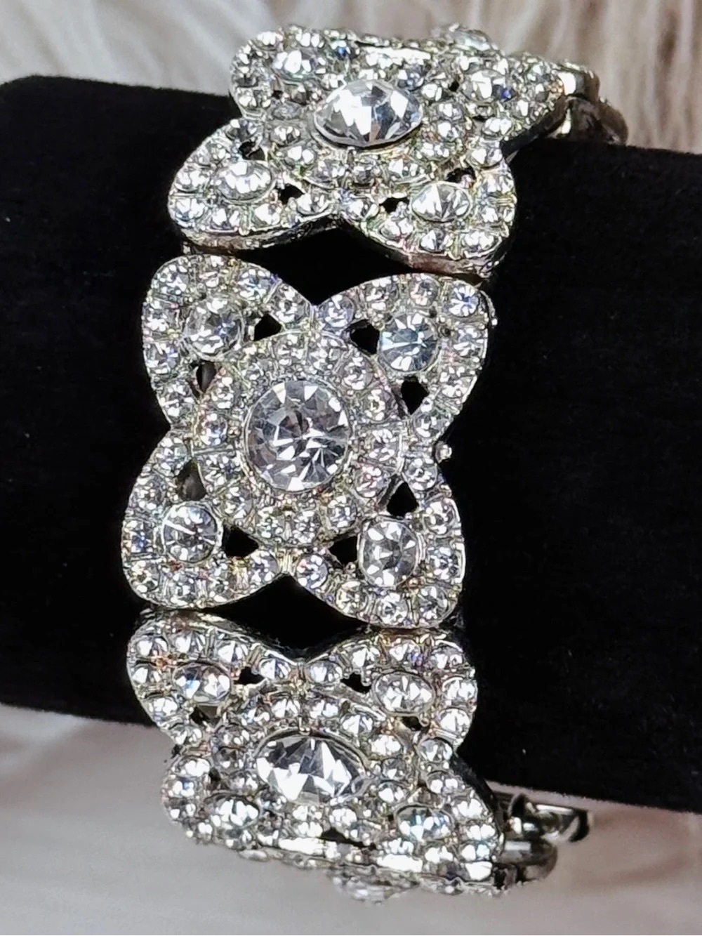 Apple watch crystal stretch bracelet watch band